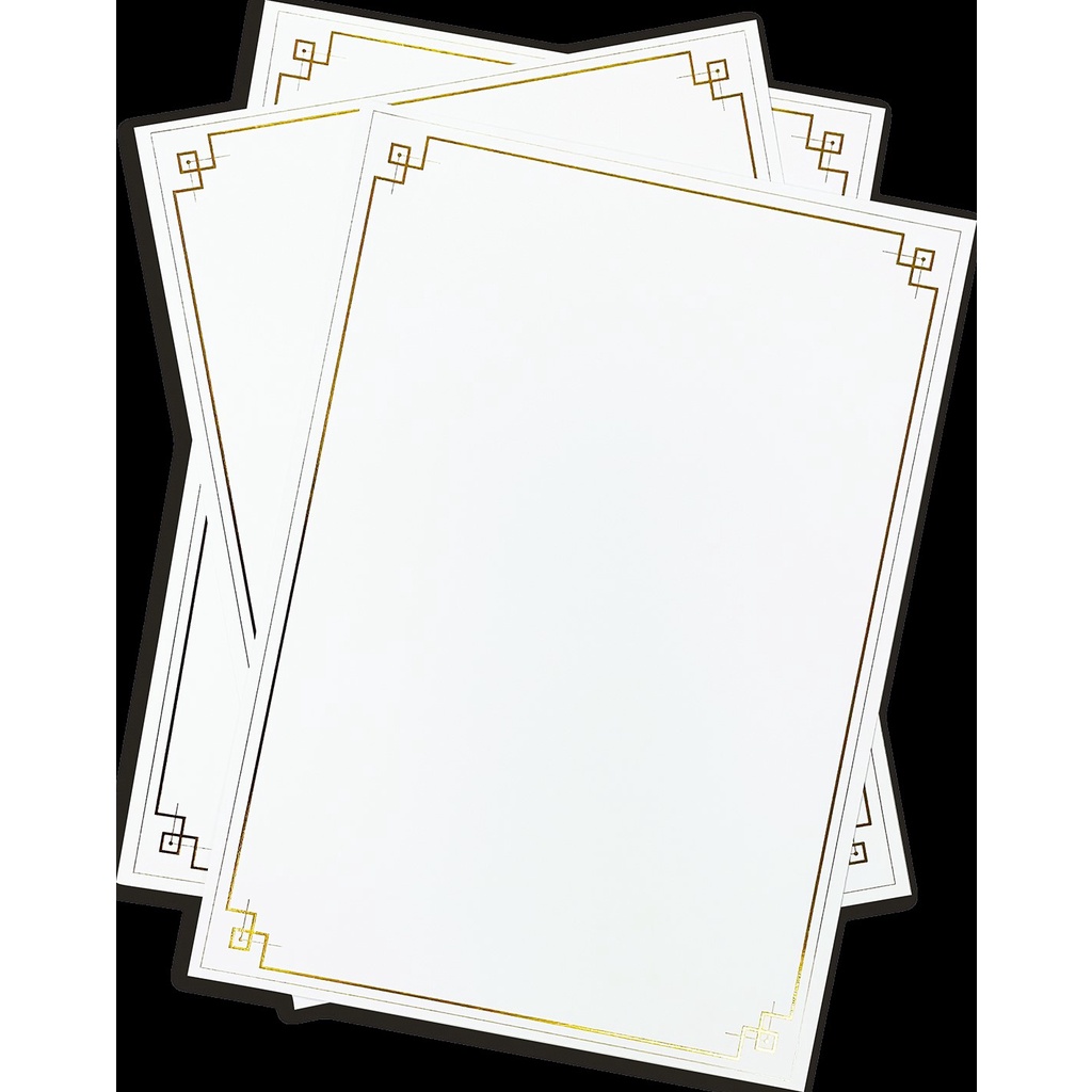 Win Win A4 Certificate with gold frame, 230gsm, 10pcs per pack, option