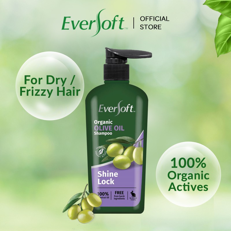 EVERSOFT Organic Olive Oil Shampoo 480ml Shopee Singapore
