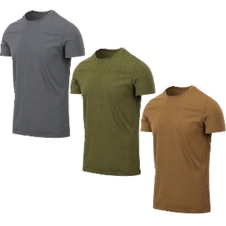 Helikon Military Combat Tactical Army Mens T-Shirt 100% Cotton Adaptive Green 