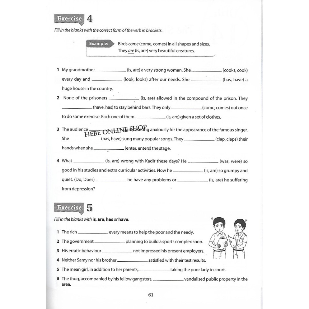 Kssm English Form 1 Exercise