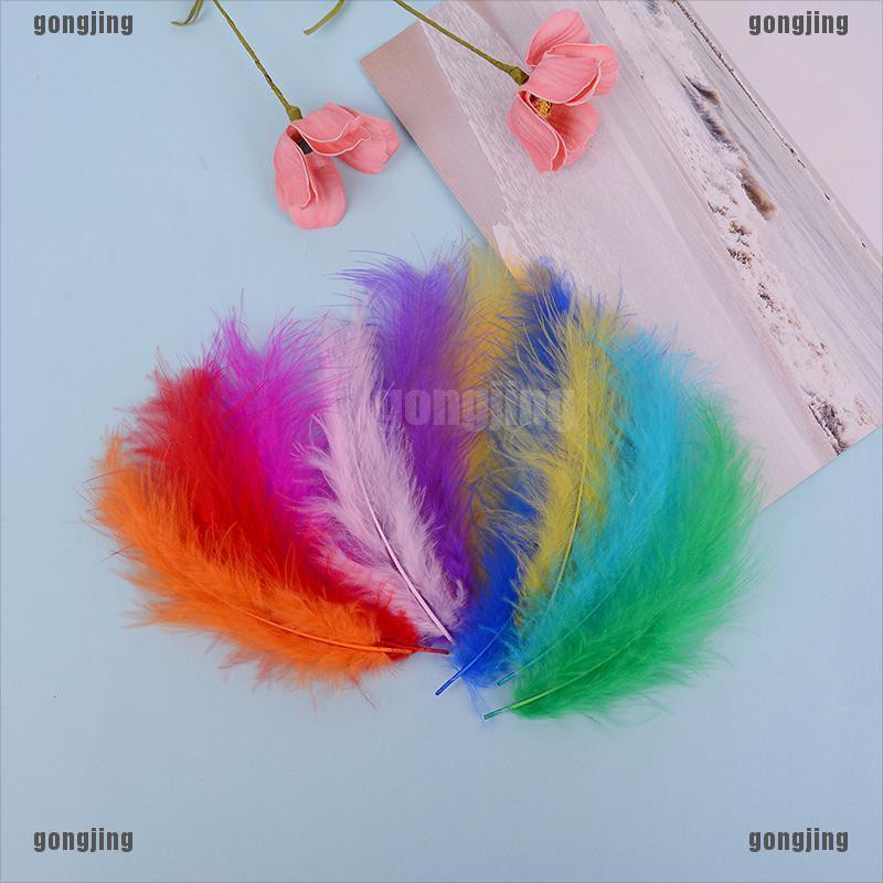 50pcs/set turkey feathers 10-15cm chicken plumes for carnival diy craft decor