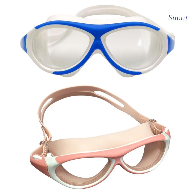 Super Silicone Waterproof Plating Clear Double Anti-fog Swim Glasses Anti-uv Eyewear