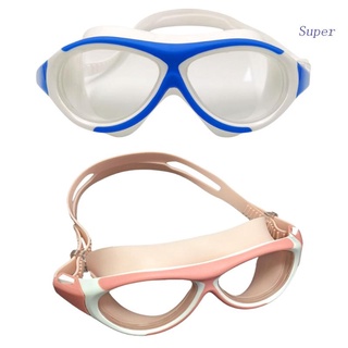 Super Silicone Waterproof Plating Clear Double Anti-fog Swim Glasses Anti-uv Eyewear #0