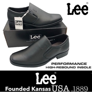 lee signature upper pu leather black formal office shoes kasut kulit hitam lee #2