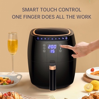 Air fryer pan 4.5L digital touch upgrade large capacity multifunctional automatic