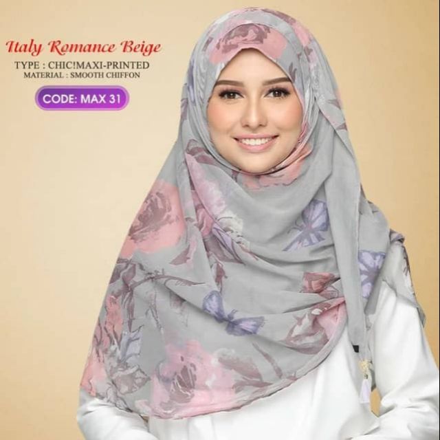 Fast Selling Tudung Bokitta Chic Maxi Collection Shopee Singapore