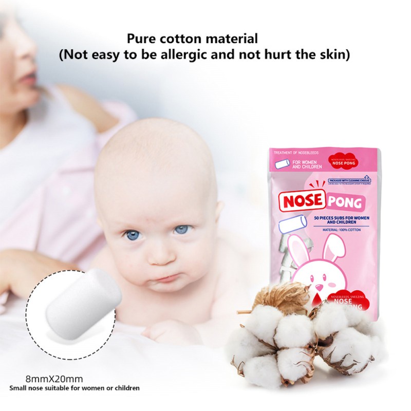 Child Nose Bleeding Runny Nose Nose Spray Degreasing Cotton Roll