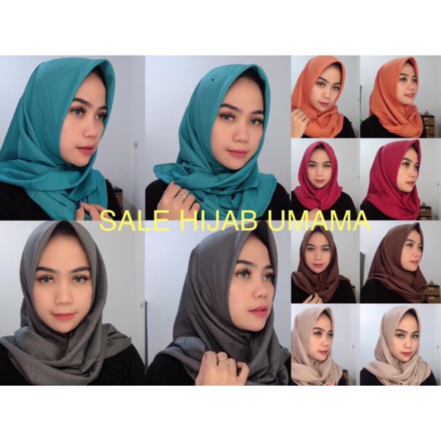 All Sale Umama Hijab Hijab Plain Veil Random Shopee Singapore