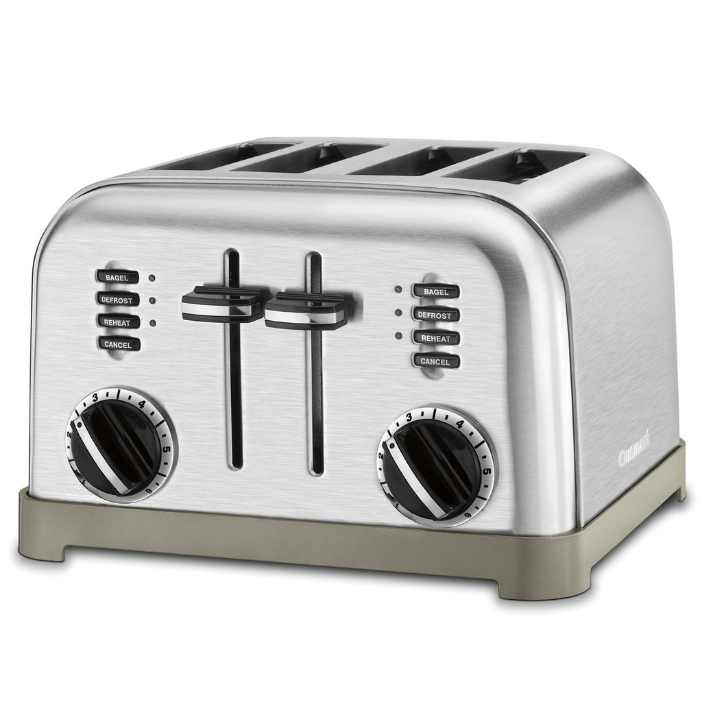 Cuisinart Stainless Steel, 4-Slice Toaster, Brushed Stainless | Shopee Cuisinart 4-slice Toaster Stainless Steel