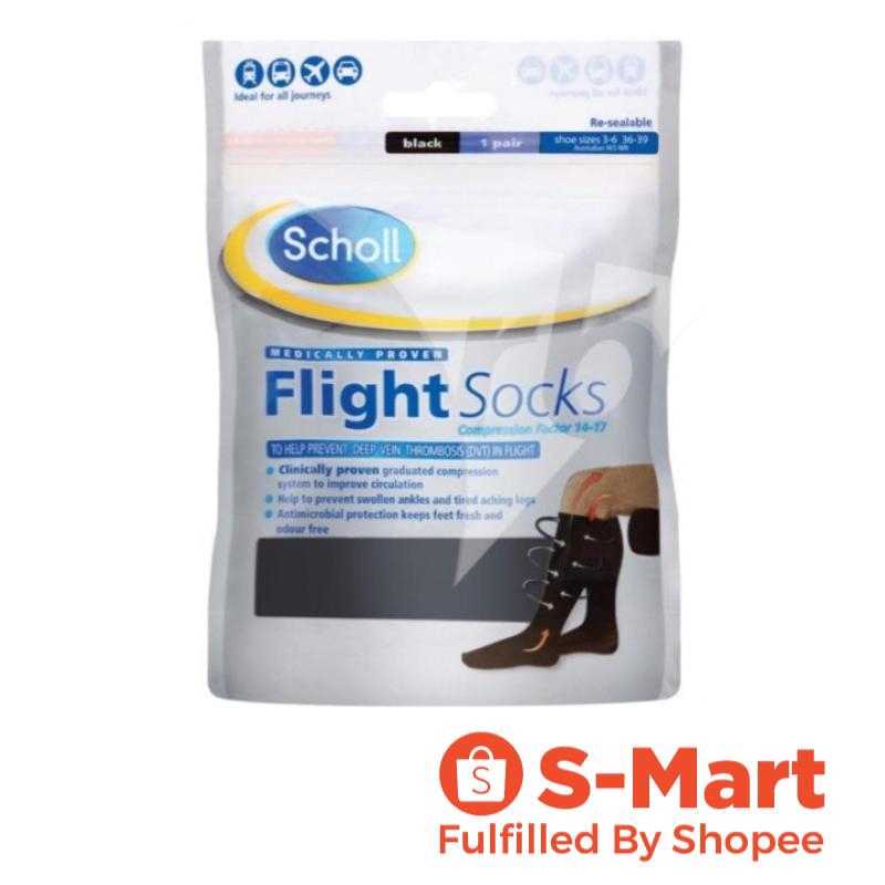 Scholl Cotton Feel Flight Socks Size 3-6 | Shopee Singapore