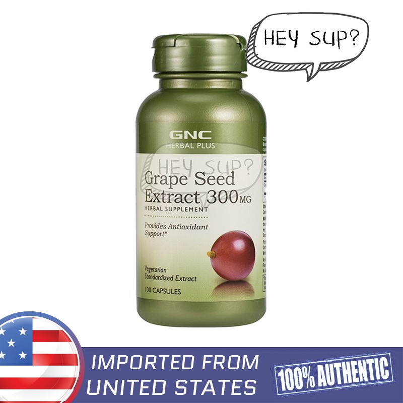 GNC Grape Seed Extract 300mg (Provides Antioxidant Support) 100