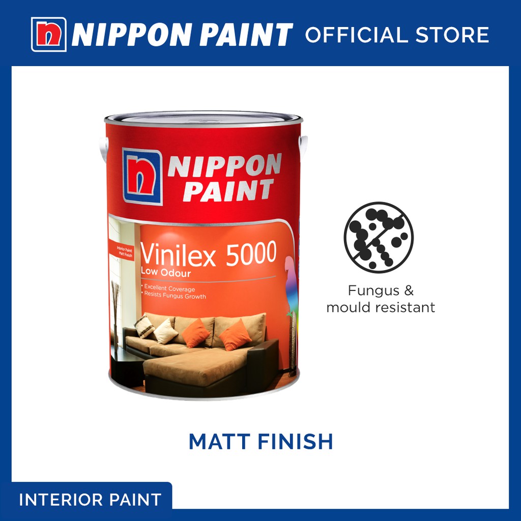 Nippon Paint Vinilex 5000 Matt 1L/5L Shopee Singapore