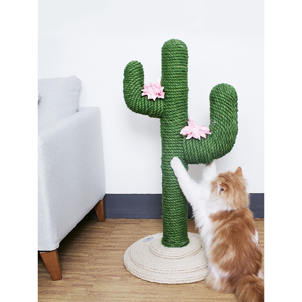 Hemp Rope Cactus Cat Climbing Tree / Scratch Post | Shopee ...