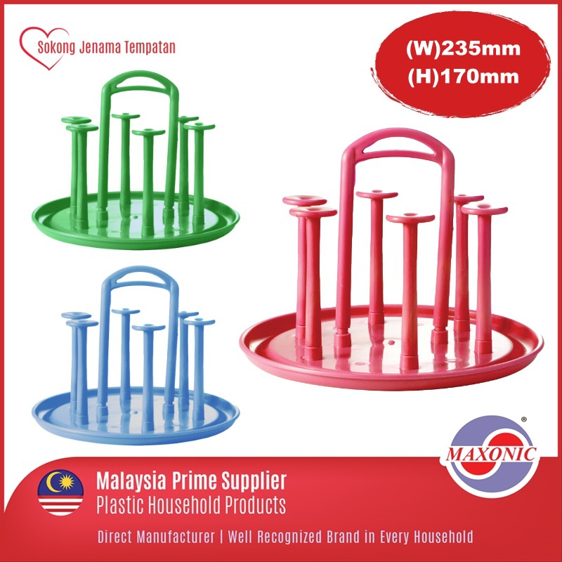 Maxonic Glass Holder Cup Holder Cups Drainer Tray Shopee Singapore