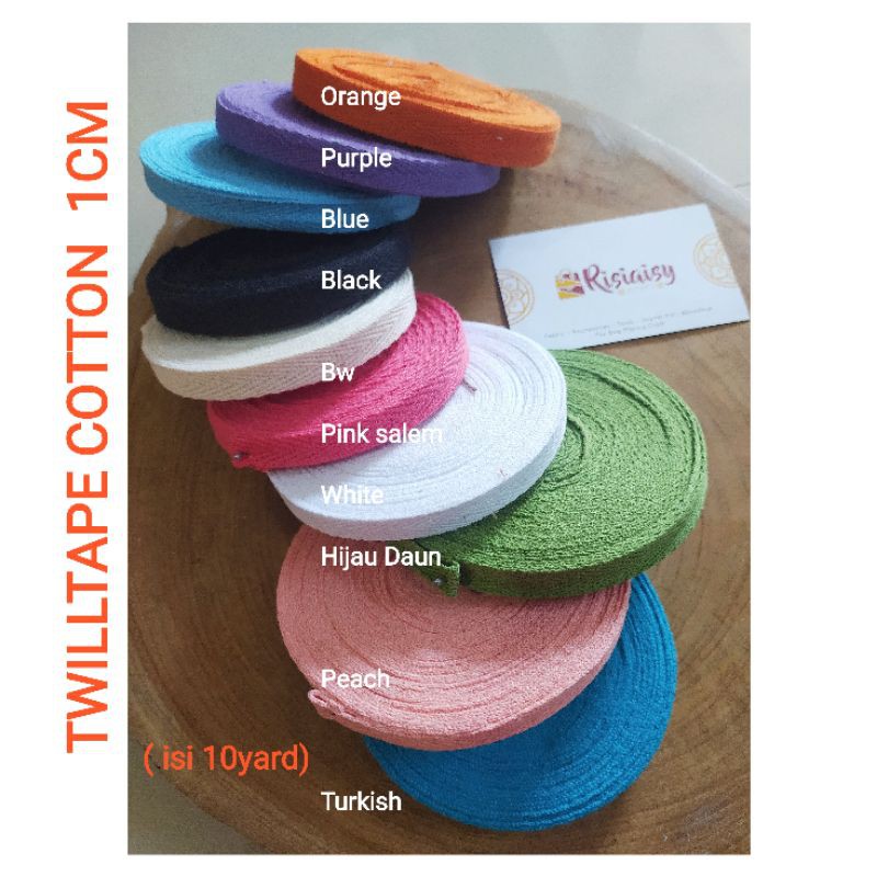 KATUN Twill TAPE COTTON TAPE COTTON BISBAN COTTON 1CM (Contents 10yards
