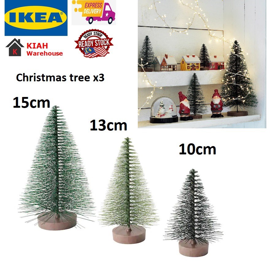 Ikea Vinter 2020 Christmas Tree 10cm 13cm 15cm Set Of 3 Xmas Decoration Christmas Tree Deco Ikea Ready Stock Malaysia Shopee Singapore