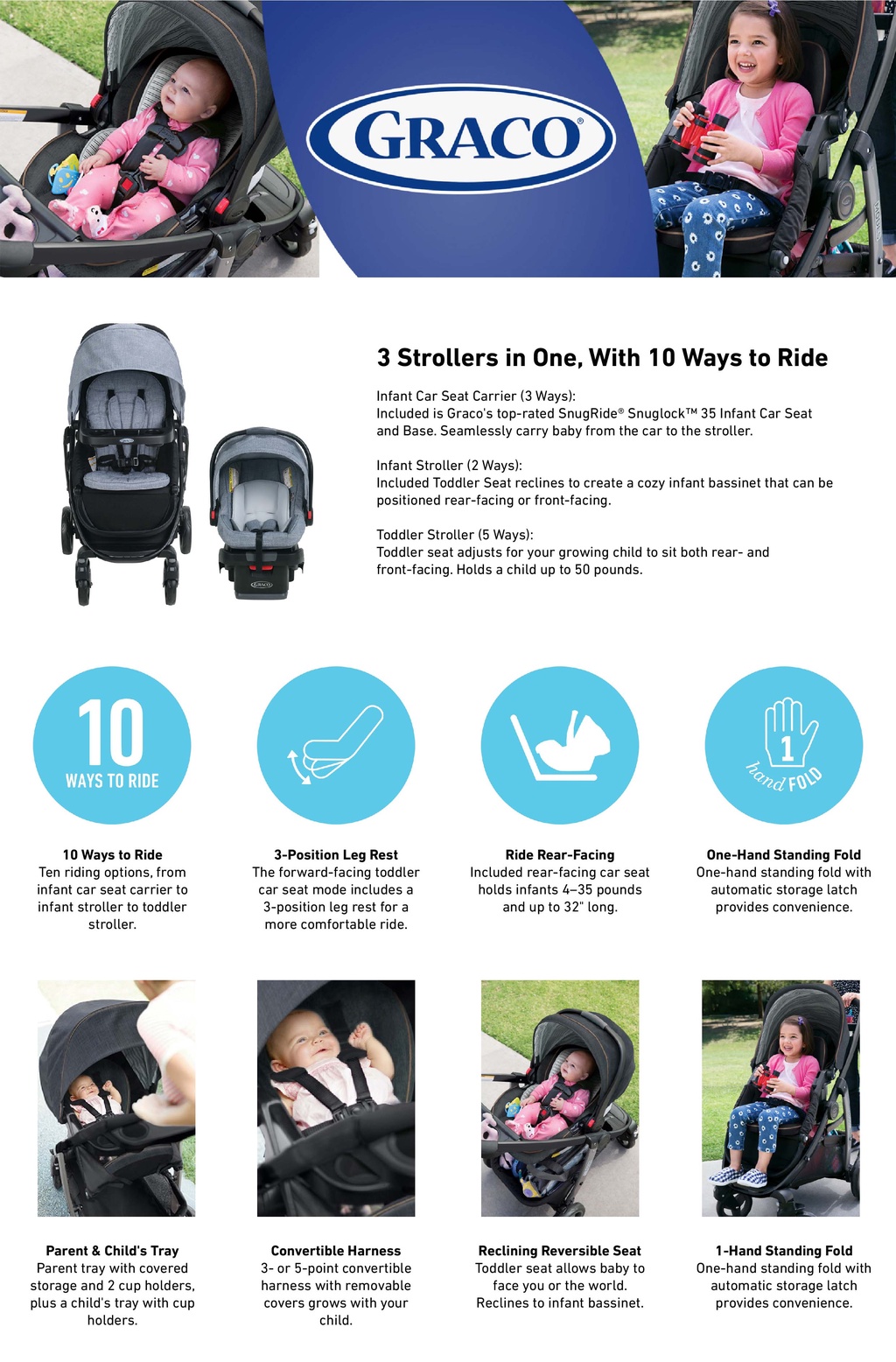 Graco Modes Travel System With SnugRide 35 Infant Car Seat, Dayton (1
