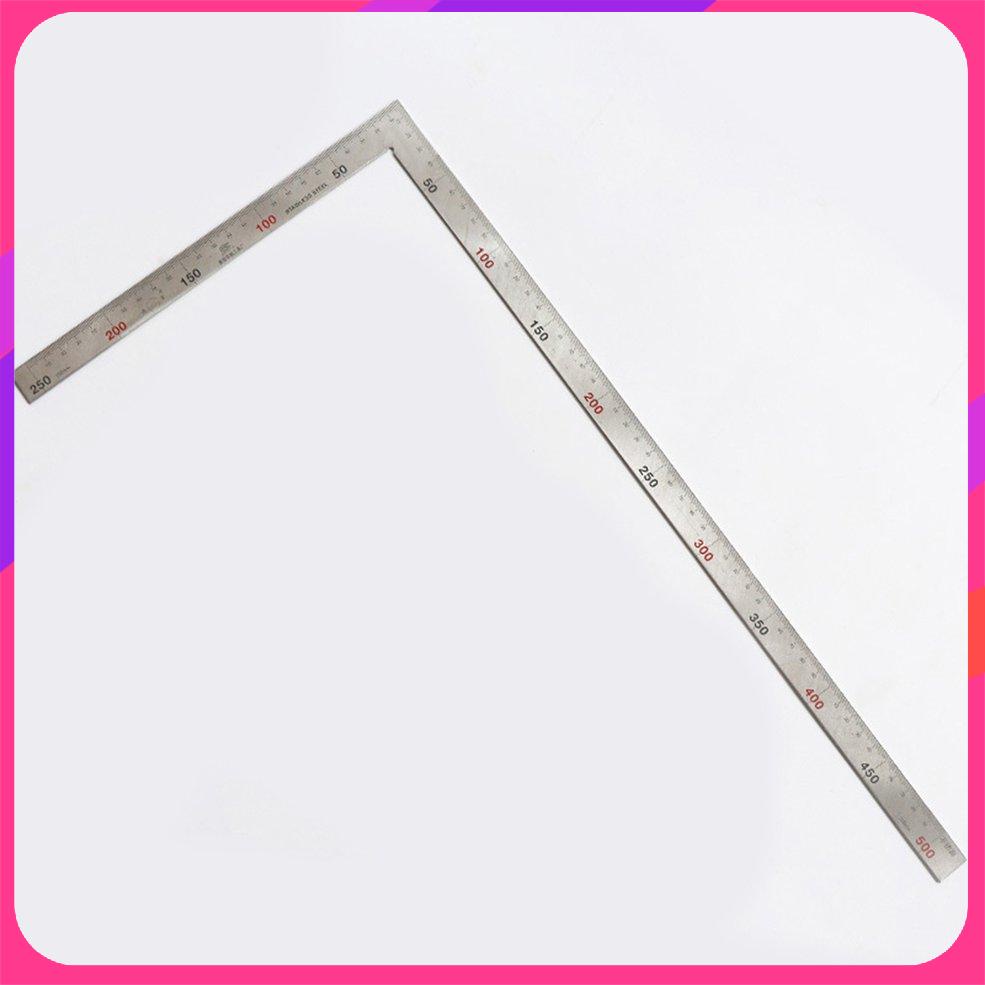 8 19 Stainless Steel 90 Degree Square Ruler L Shaped Dual Angle Side Metric Ruler Shopee Singapore