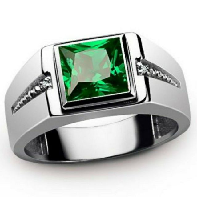 Cincin Lelaki Batu Merah Men S 18k Platinum Plated Engagement Shinng Ring Shopee Singapore