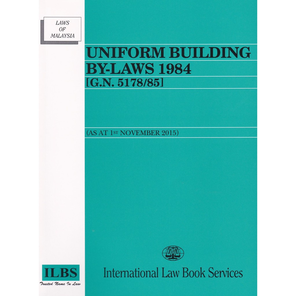 Smartbook Uniform Building By Laws 1984 G N 5178 85 As At 1st November 2015 Shopee Singapore
