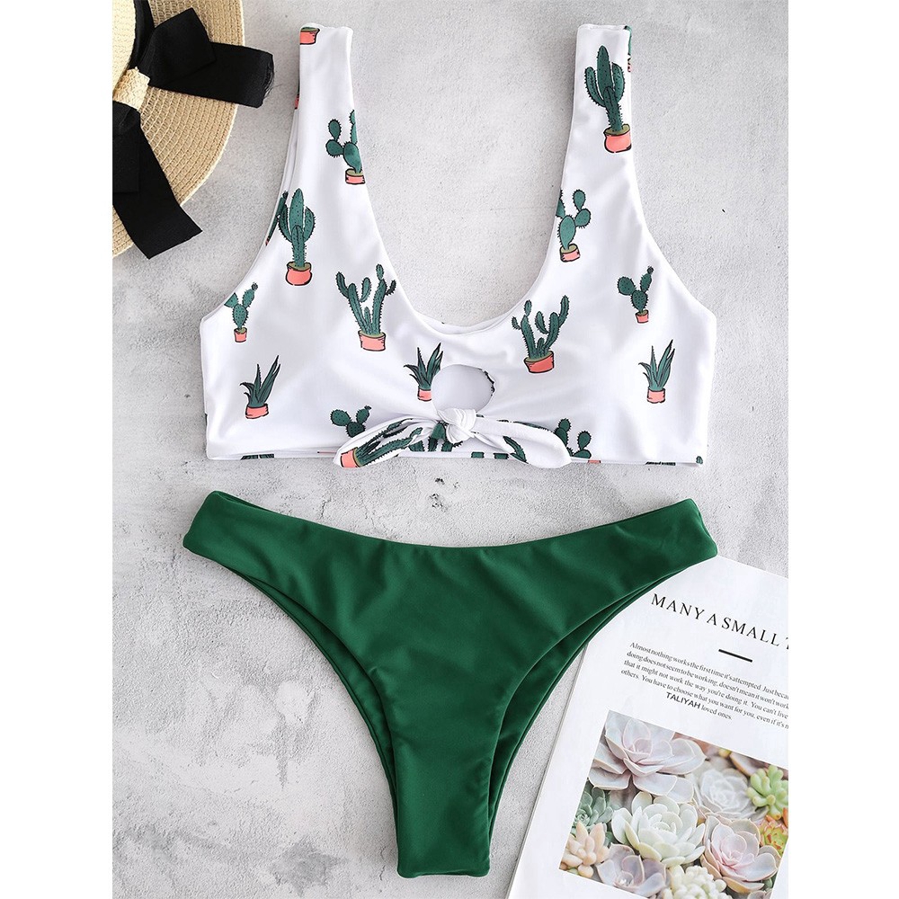 cactus print bathing suit