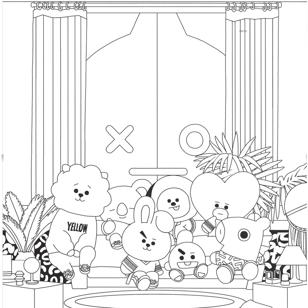 41 Collections Drawing Bt21 Coloring Pages  Best Free