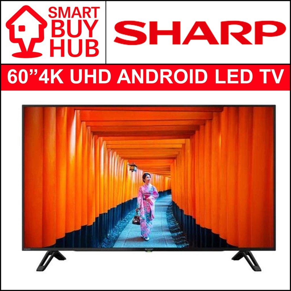 SHARP 4TC60CK1X 60 INCH 4K HDR ULTRA HD ANDROID LED TV Shopee Singapore
