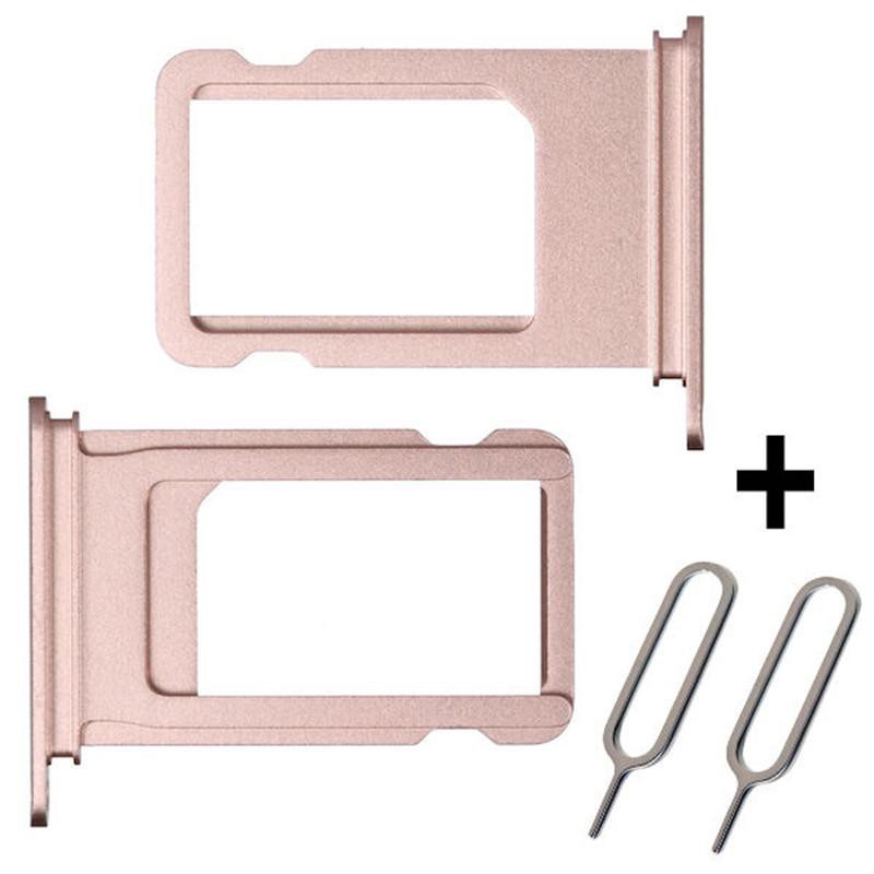 Rose Gold Sim Card Tray Holder Replacement Part For Iphone 7 Plus Shopee Singapore