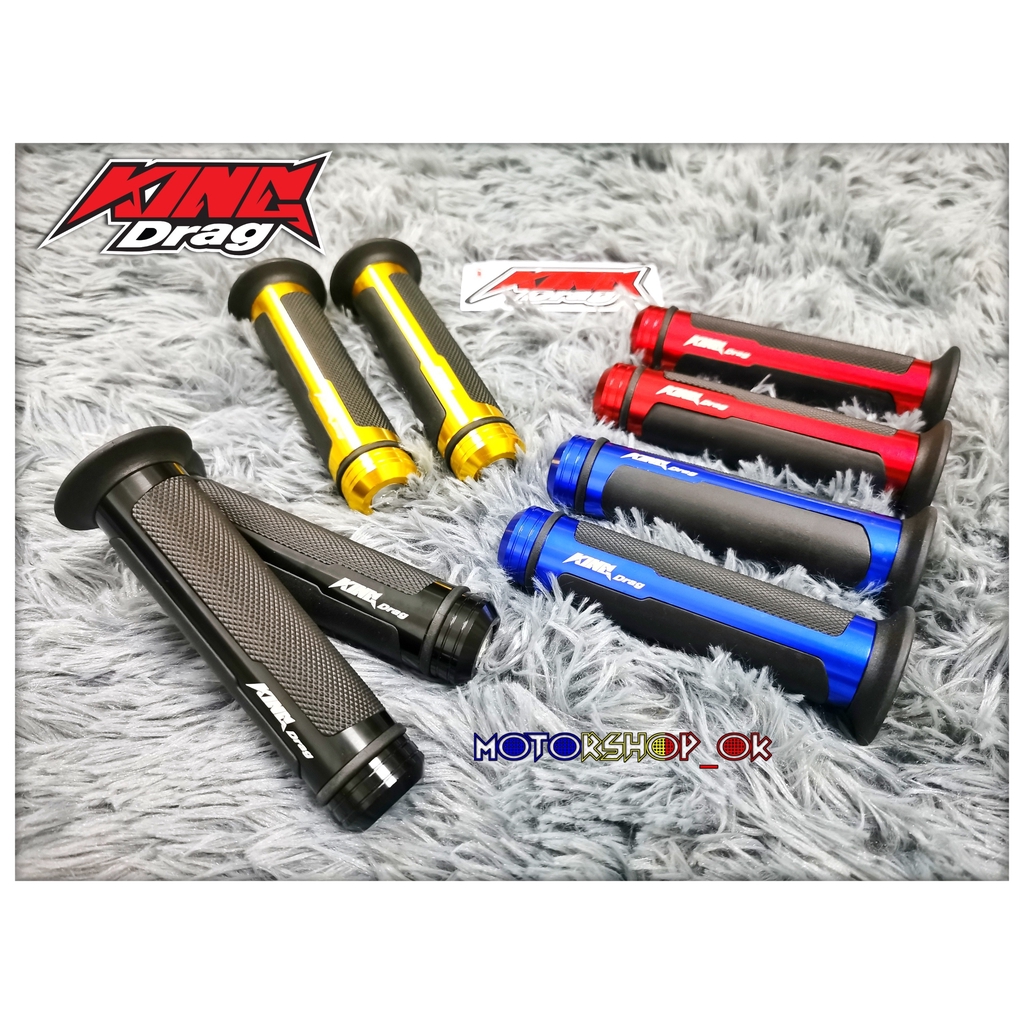Shop Malaysia King Drag Handle Grip 02 Alloy Cnc With Balancer Universal Y15zr Rs150r Ex5 Wave Srl110 Srl115 Ego Kriss Yamaha Honda Shopee Singapore