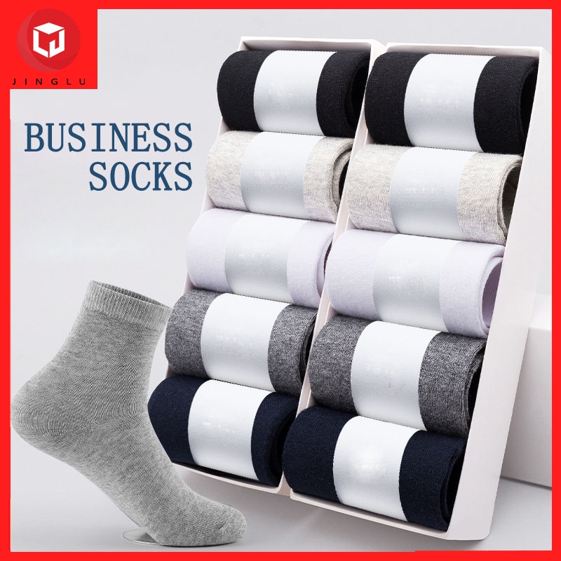 Cotton Striped Men Long Middle Socks Business Breathable Spring Summer ...