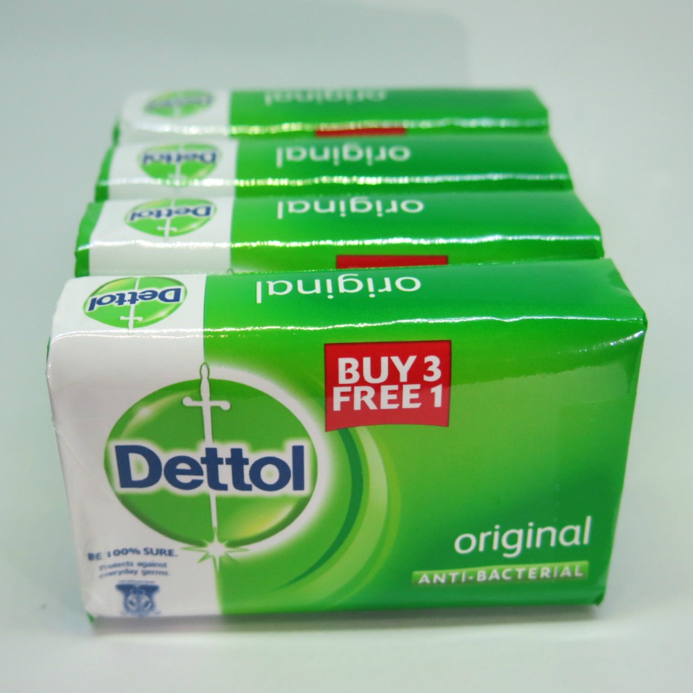 Dettol Original Antibacterial Bar Soap (Set of 4 soaps) Shopee Singapore