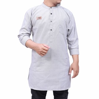 Image of PRIA Pakistani Men's Koko kurta Shirt Reglan 3/4 Sleeve Oxford Premium