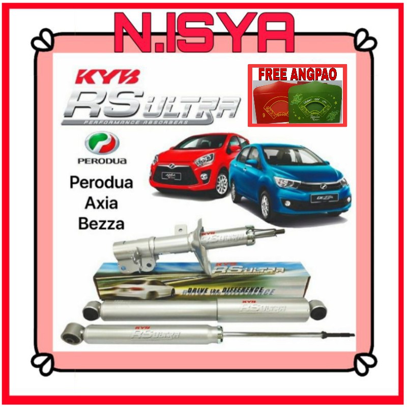 Kyb Rs Ultra Perodua Axia Bezza Shock Absorber Front And Rear Gas Heavy Duty Original Kayaba Suspension Shopee Singapore