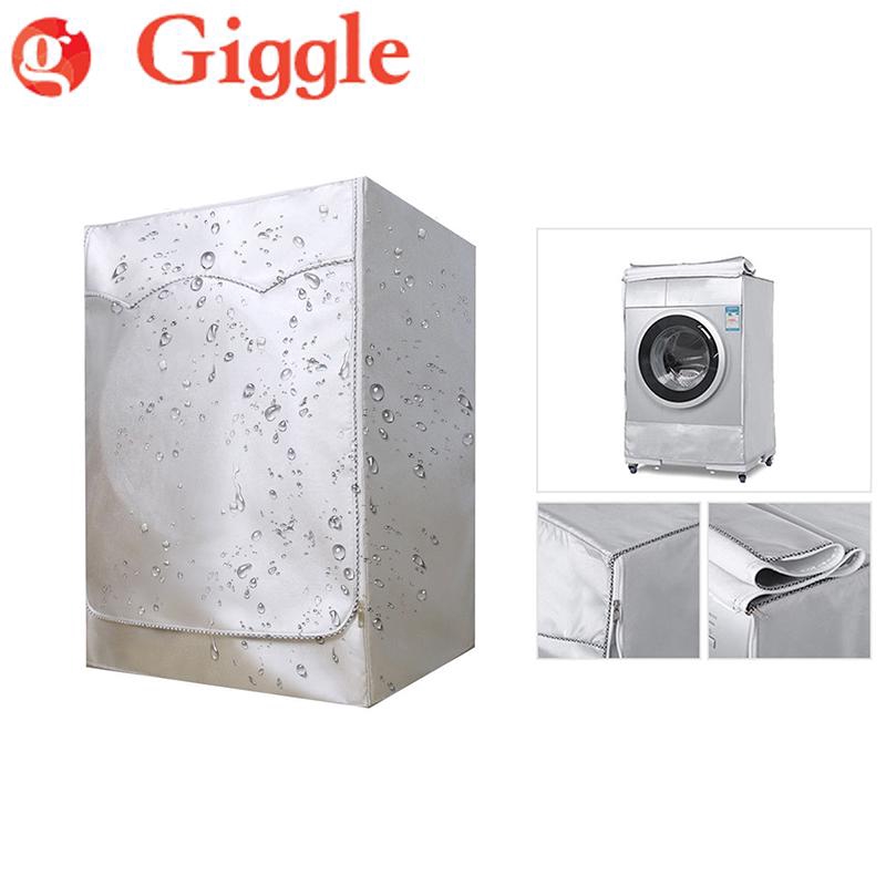 Silver Washing Machine Cover Waterproof Cover Front Load Washer Dryer Protection Shopee Singapore