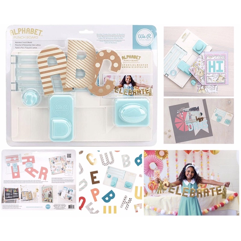 We r Memory Keepers Alphabet Punch Board Shopee Singapore