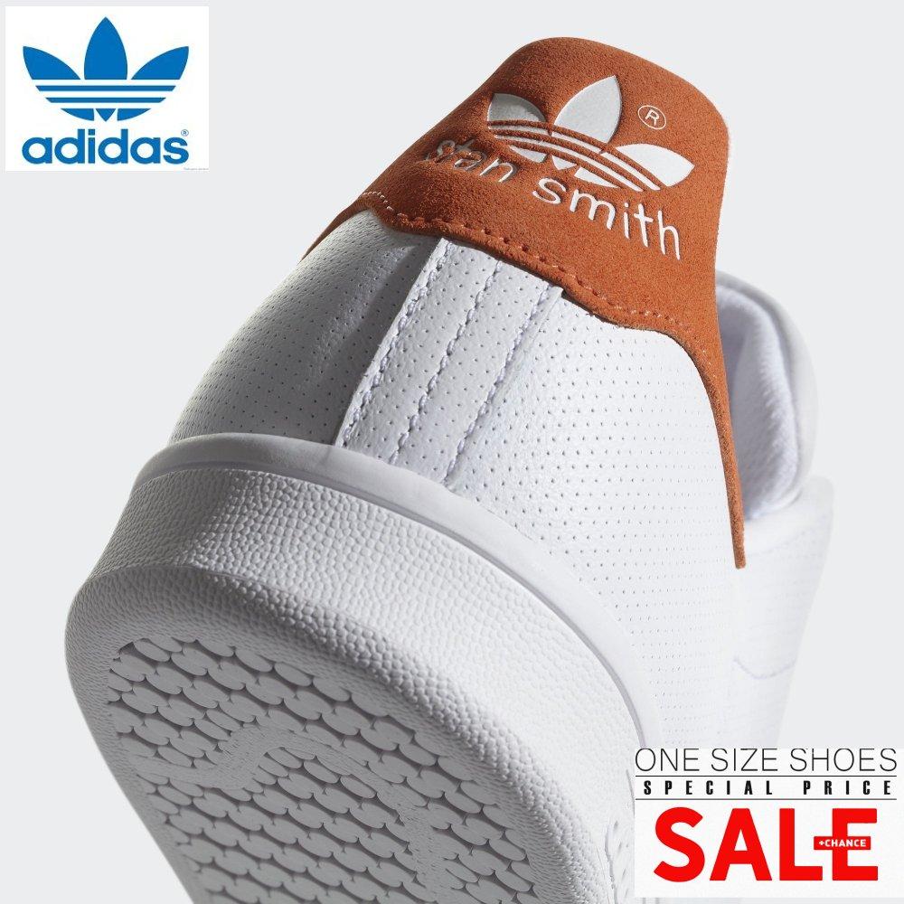 stan smith white orange