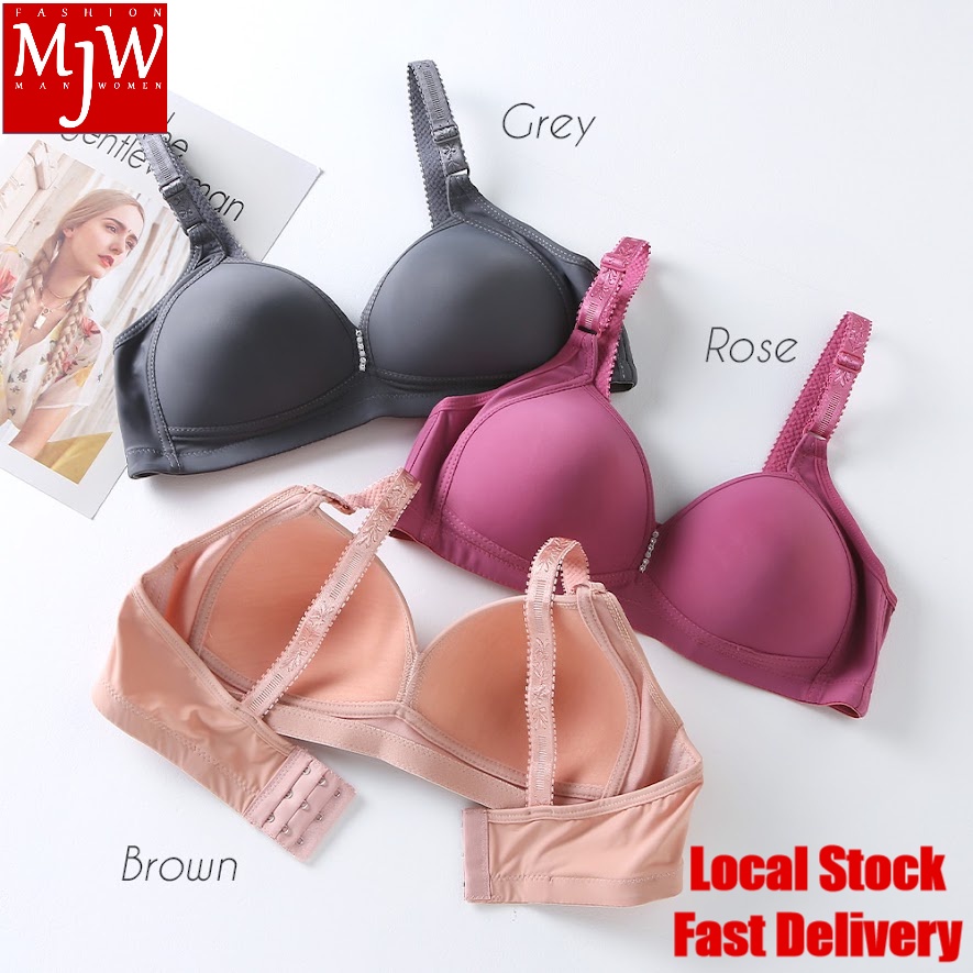 Bra Non Wired Women Angie C Cup Plus Size Beauty Soft Silky Ladies Soft Bra Lingerie Baju Dalam Perempuan L31039 Shopee Singapore