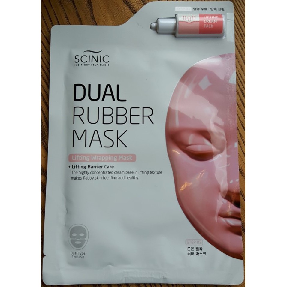 dual rubber mask lifting wrapping mask