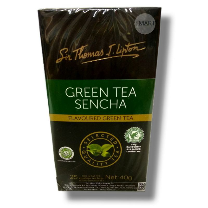 Hijau Lipton Green Tea Sencha Green Tea Sencha 40Gr Stl | Shopee Singapore
