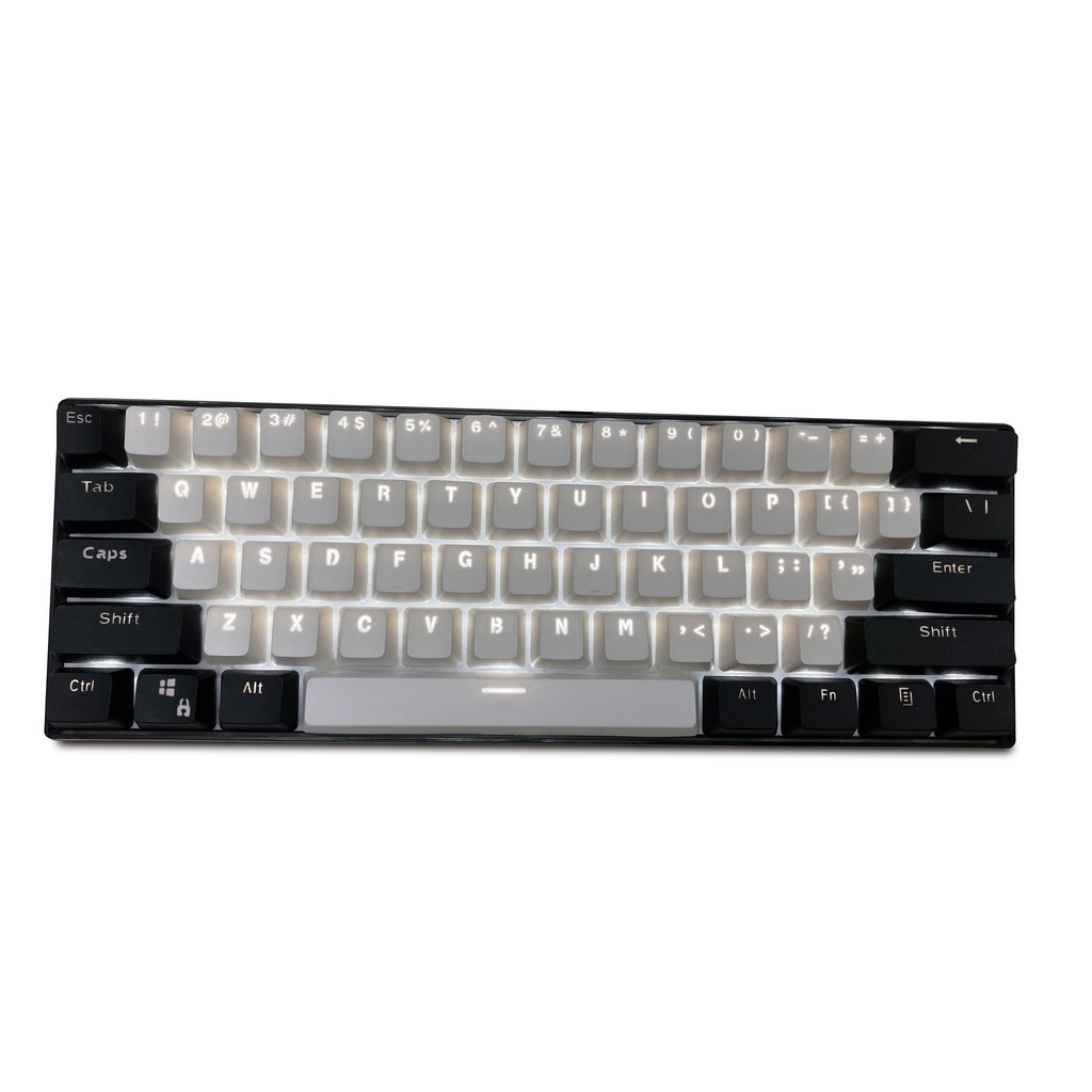 Black and white Keycap,Topwang 61 PBT keycaps Specials event Keycaps