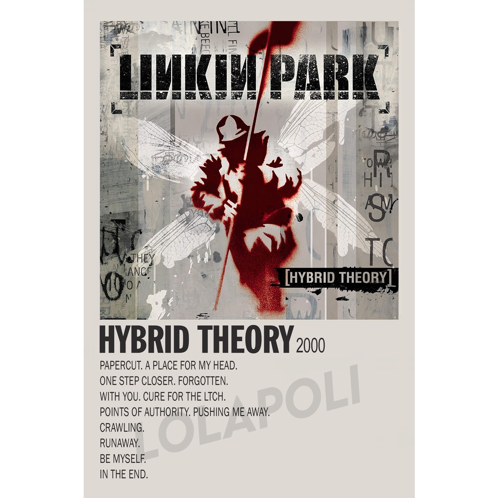 Poster Cover Album Hybrid Theory Linkin Park Shopee Singapore