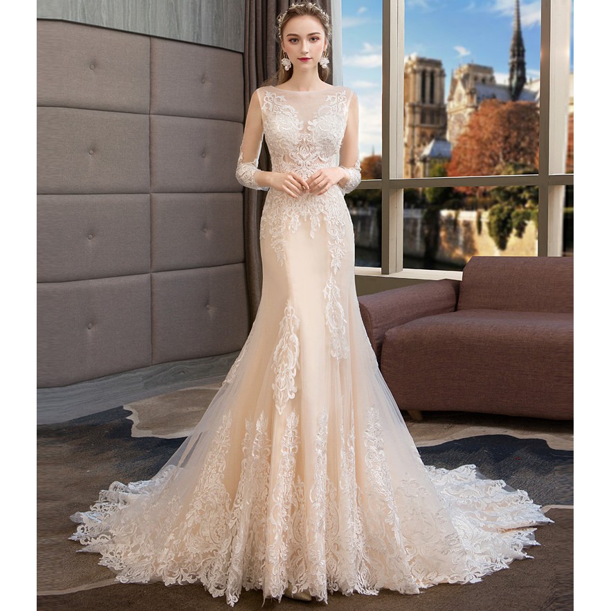 bodycon bridal dress