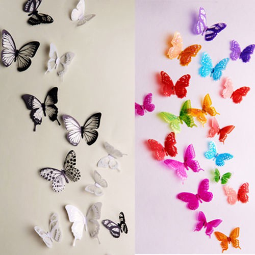 Furniture Stickers Eg 3d Butterfly Decor Decals New Fridge Hot Sale Wall Stickers Crystal 18 Pcs Home Furniture Diy