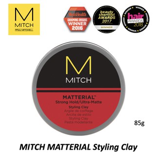 Paul Mitchell Mitch Matterial Styling Clay Strong Hold Ultra Matte Men Styling 85g Shopee Singapore