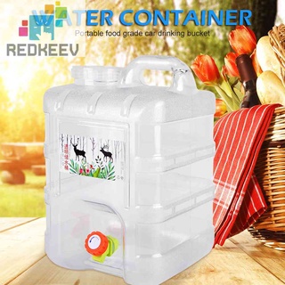 Redkeev 10L 15L 5L Portable Water Container with Faucet for Camping Hiking Picnic Driving #3