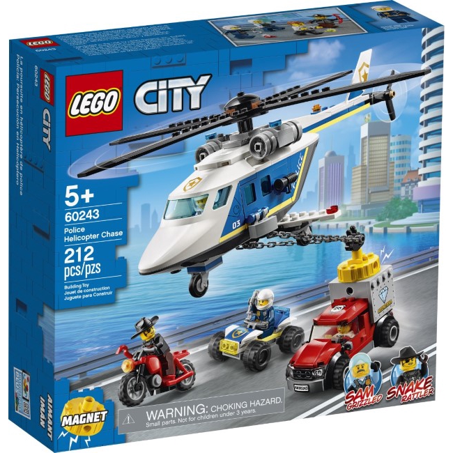 lego truck and helicopter