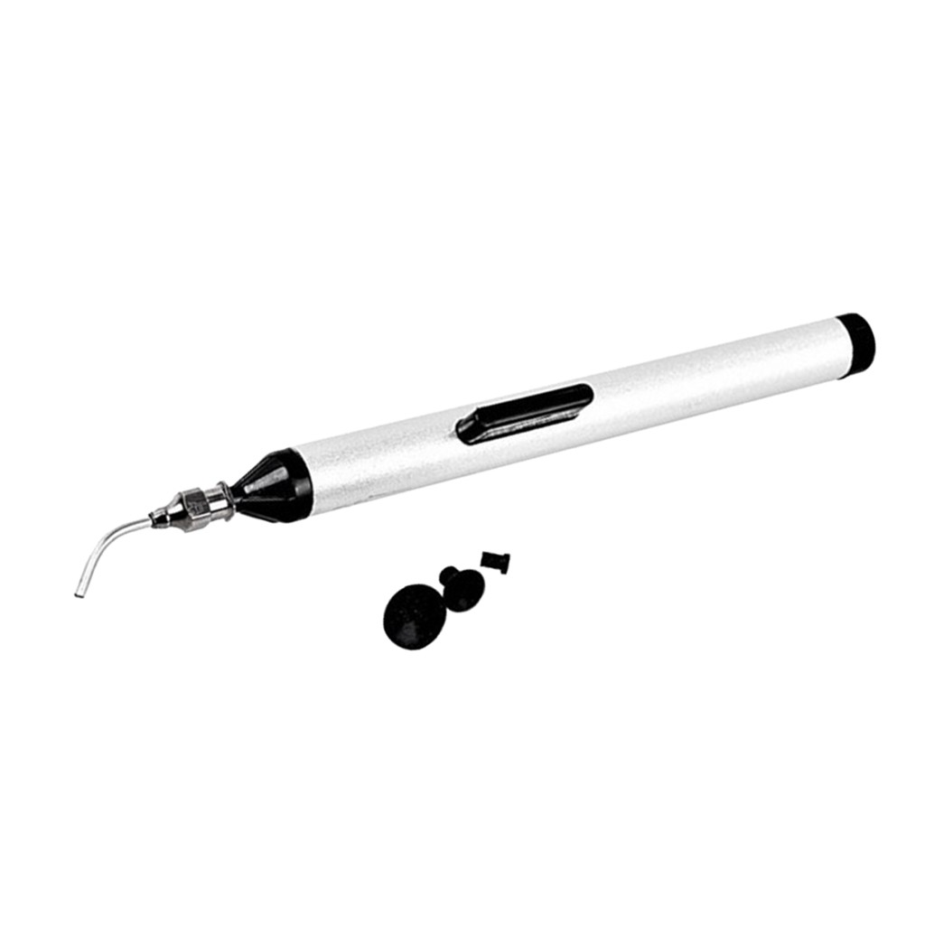 Colcolo Silver Vacuum Suck Pen Ic SMD Easy Picker Up 3 Suction Heads 