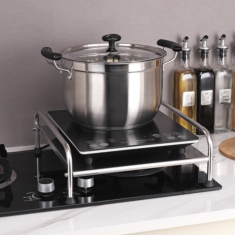 Stainless steel kitchen rack  induction cooker bracket 
