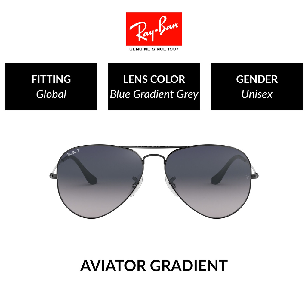 Ray Ban Aviator Large Metal Rb3025 004 78 Unisex Global Fitting Polarized Sunglasses Size 62mm Shopee Singapore