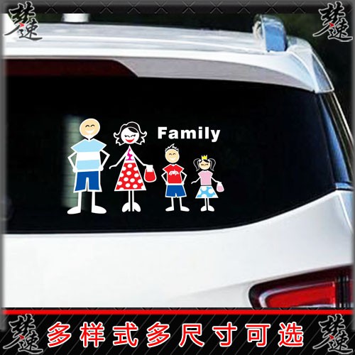 cartoon character car stickers